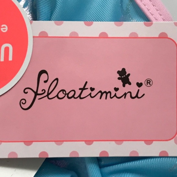 NWT Floatmini Blue Iridescent Unicorn Swimsuit - Picture 6 of 13